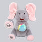 🐘 Laatste 3 UUR: Grote Uitverkoop! Knuffel Olifant Verstoppertje – Speelt Kiekeboe, Zingt & Super Zachte Vriend Voor Baby!