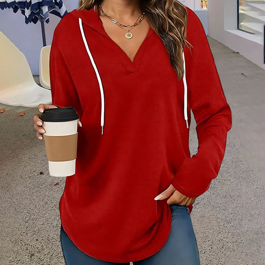 👕 ✨Eenvoudige Unicolor Hoodie met Rits: Warm, Comfortabel & Alles Geschikt!
