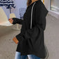 👕 ✨Eenvoudige Unicolor Hoodie met Rits: Warm, Comfortabel & Alles Geschikt!