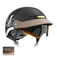 Nederlands Gecertificeerde Vintage Halve Helm - Ademende Ventileerde Retro Helm voor Stedelijk Vervoer & Café Racer Liefhebbers