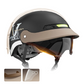Nederlands Gecertificeerde Vintage Halve Helm - Ademende Ventileerde Retro Helm voor Stedelijk Vervoer & Café Racer Liefhebbers