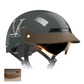 Nederlands Gecertificeerde Vintage Halve Helm - Ademende Ventileerde Retro Helm voor Stedelijk Vervoer & Café Racer Liefhebbers