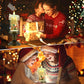 ✨ Magisch Kerst LED Kaars – Sneeuw Effect, Retro Decoratie & Veilige Vlam (Kerstsfeer in Elke Kamer!)