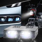 Waterdichte Auto LED-Grilleverlichting (2 Kleuren) - IPX67 Weerbestendig, 12V-80V Universeel (Spaar Accu)