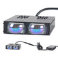 Waterdichte Auto LED-Grilleverlichting (2 Kleuren) - IPX67 Weerbestendig, 12V-80V Universeel (Spaar Accu)