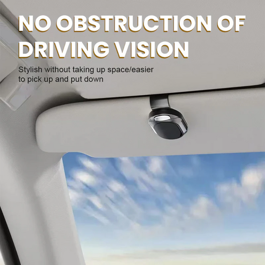Zonnebrilhouder voor Auto Zonnescherm - Stevig Klem, Nooit Vallen, Multifunctioneel Opslag & Beschermt Interieur