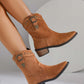 👢 Dames Retro Franje Enkellaarsjes – Volle Cirkel Franje, Comfortabele 5cm Hak & Stylish Voor Elke Outfit!