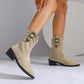 👢 Dames Retro Franje Enkellaarsjes – Volle Cirkel Franje, Comfortabele 5cm Hak & Stylish Voor Elke Outfit!