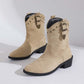 👢 Dames Retro Franje Enkellaarsjes – Volle Cirkel Franje, Comfortabele 5cm Hak & Stylish Voor Elke Outfit!
