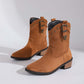 👢 Dames Retro Franje Enkellaarsjes – Volle Cirkel Franje, Comfortabele 5cm Hak & Stylish Voor Elke Outfit!