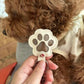 🐾 Leer Sleutelhanger Ter Herinnering Aan Huisdier – Persoonlijk Aandenken Met Pootvorm & Vachtvak