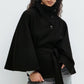💗 LAATSTE WEEK -50% KORTING! 🧥 Dames Cape-Jas Met Opstaande Kraag & Riem – Kleine-Schoonheid Ontwerp, Tijdeloze Esthetiek!