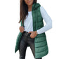 🧥 Lang Gewatteerd Dames Vest Met Rits – Warm, Stijlvol & Veelzijdig Voor Elke Outfit!