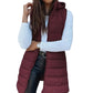 🧥 Lang Gewatteerd Dames Vest Met Rits – Warm, Stijlvol & Veelzijdig Voor Elke Outfit!