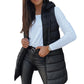 🧥 Lang Gewatteerd Dames Vest Met Rits – Warm, Stijlvol & Veelzijdig Voor Elke Outfit!