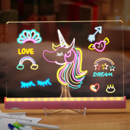 🎃Halloween-Aanbieding 50% Korting!🌈LED-tekenbordset Voor Kinderen – Teken, Gloei & Creëer Opnieuw!