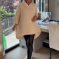 👚 Dames Top Met Lange Mouwen & Overhemdkraag - Comfortabel & Stijlvol!