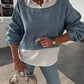 💥💥 Modieuze Tweedelige Denim Set voor Dames - Lange Mouwen Top & Broek!