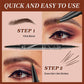 👁️ 2-In-1 Waterdichte Langdurige Oogpotlood - Perfecte Wenkbrauwen & Eyeliner!