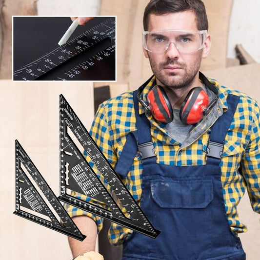 🔧 Houtbewerkings Driehoek Liniaal 7-12 Inch - Precisie & Duurzaamheid Voor Elke Houtproject!