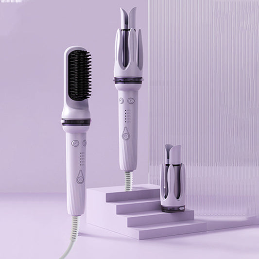 ✨ 3-in-1 Automatische Roterende Krultang – Eenvoudig Stylen, Beschermd Haar & Veiligheid Voorop!