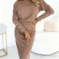 Women’s Ribbed Knit Top & Skirt Set