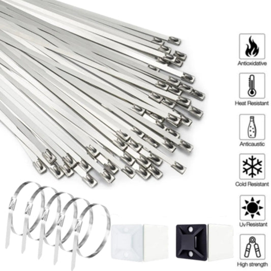 ❄️Zomerfresh 50% Korting!🔧RVS Kabelbinders voor Zware Bevestiging – Roestvrijstalen Spanbandjes voor Kabels, Leidingen, Slangen & Buitenwerk
