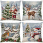🎄🎅 Schattige Kerst Kussenhoes – Feestelijke Print, Premium Stof & Verborgen Rits (Veelzijdig Kerstdecoratie!)