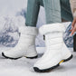 ❄️👢 Dames Antislip Winterlaarzen – Warme Binnenvoering, Gemakkelijke Rits & Duurzame Constructie (Perfect voor Sneeuw & IJs)!