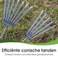 🌿🔧 Mini Handhark van Roestvrij Staal – Duurzame Constructie, Conische Scherpe Tanden & Veelzijdig voor Tuin/Strand!