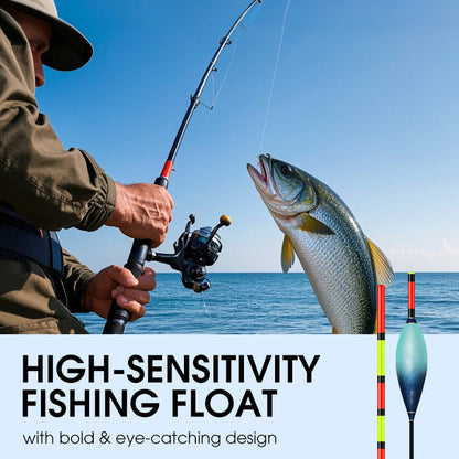 🎣✨ Zeer Gevoelige Visdobber – Opvallend Fluorescerend Ontwerp, Hoog Zichtbaarheid & Precisie-Structuur (Dag & Nacht Veelzijdig)!