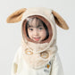 🐻🧣 Kinder Wintermuts met Afneembaar Winddicht Masker – Schattige Beertjesoren, Warm Kunstmatig Konijnenbont & Multifunctioneel Voor Koude Dagen!