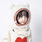 🐻🧣 Kinder Wintermuts met Afneembaar Winddicht Masker – Schattige Beertjesoren, Warm Kunstmatig Konijnenbont & Multifunctioneel Voor Koude Dagen!
