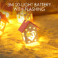 LED Christmas Wooden House String Lights