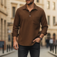 🧥 Heren Warme Corduroy Shirt Lange Mouwen – Casual Stijl, Dikkere Materiaal & Veelzijdig (Perfect voor Herfst/Winter!)