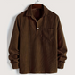 🧥 Heren Warme Corduroy Shirt Lange Mouwen – Casual Stijl, Dikkere Materiaal & Veelzijdig (Perfect voor Herfst/Winter!)