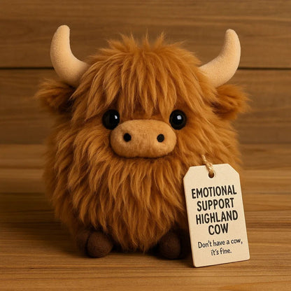 🐮🔥 Kerstuitverkoop 30% Korting! Emotional Support Highland Cow Plush – Ultrasoft, Charmant Ontwerp & Troostende Knuffel（Perfect Cadeau!）