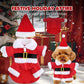 🎅🐾 Kerstman Kostuum Set voor Honden – Schattig & Comfortabel Feestelijke Outfit (Perfect voor Kerstfeestjes!)