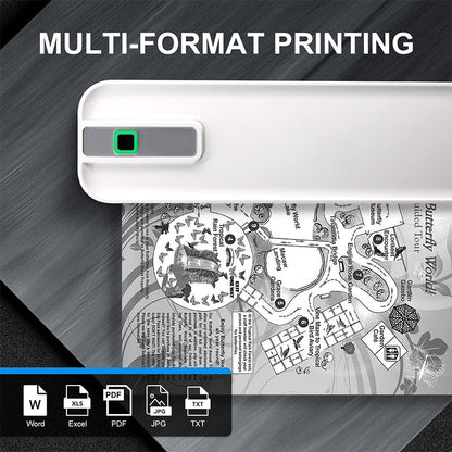 🖤Black Friday topper!✨ Draagbare Bluetooth Thermische A4 Printer – Inkvrij, Multi-Formaat & Lange Standby (Mobiel Printen Voor Zaken, Studie & Creatie!)