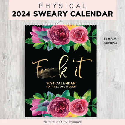 📅😂 2024 Vrouwen Humor Kalender – Grappige Quotes, Handgemaakt & Perfect voor Scheldvrouwen (Leuk Cadeau!)