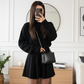 Chique A-lijn mini-jurk met getailleerde taille