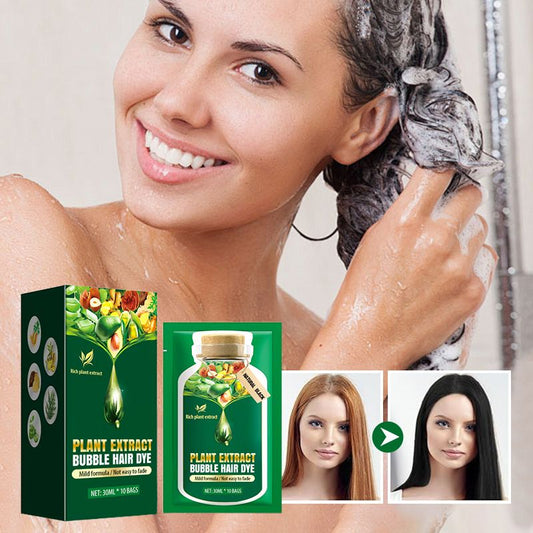 🖤Black Friday topper!🌿💇‍♀️ Plantenextract Bubble Haarverfcrème – Natuurlijke Kleuring, Haarverzorging & Milde Formule (Meerdere Tinten & Eenvoudig Gebruik!)