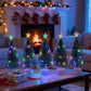 ✨ LED Mini Kerstboom Met Ster – Meerkleurige Lichten, Draadloos & Compact (Direct Kerstsfeer Op Tafel!)