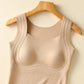 ✨ Thermisch Dames Tanktop met Ingebouwde BH – Warme, Compleet Ondersteuning & Naadloos Onzichtbaar (Winter Comfort Zonder Opblazen!)