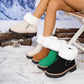 🖤Black Friday topper!✨ Dames Sneeuwlaarzen Met Bontkraag & Ritssluiting – Stylish Warmte, Antislip Zool & Veelzijdige Kleuren (Winter Must-Have voor Trendy & Warme Voeten!)