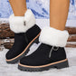 🖤Black Friday topper!✨ Dames Sneeuwlaarzen Met Bontkraag & Ritssluiting – Stylish Warmte, Antislip Zool & Veelzijdige Kleuren (Winter Must-Have voor Trendy & Warme Voeten!)