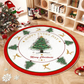 ✨ Feestelijk Rond Kerstboom Tapijt – Antislip, Gemakkelijk Schoonmaken & Warme Vloerbarrière (Kerstsfeer in Elke Kamer!)