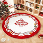 ✨ Feestelijk Rond Kerstboom Tapijt – Antislip, Gemakkelijk Schoonmaken & Warme Vloerbarrière (Kerstsfeer in Elke Kamer!)