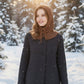 Women’s Knitted Balaclava Hood with Buttons