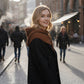 Women’s Knitted Balaclava Hood with Buttons